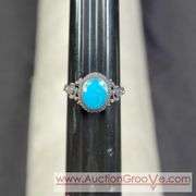 Sterling Silver and Turquoise Ring. Size 5. T5