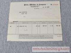 October 29 1929. 3 Stock Purchases from the day the Stock Market Crashed plus other Stock purchases. Sinclair Oil, Studebaker, General Electric, Mack Truck, Canada Dry and More. A1