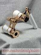 White and Rose Gold Opera Glasses. A3