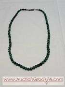 Malachite Beaded 19" Necklace. Beads range from 2.5-7mm. 925 Clasp. MB