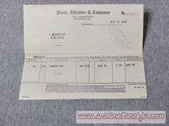 October 29 1929. 3 Stock Purchases from the day the Stock Market Crashed plus other Stock purchases. Sinclair Oil, Studebaker, General Electric, Mack Truck, Canada Dry and More. A1
