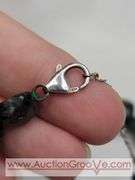 Unmarked Stauer Emerald Green Stone Necklace. 925. 18". MB