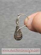 SARDA Sterling Silver Teardrop Earrings. 8g. JB