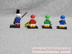 Uncle Scrooge, Huey, Dewey and Louie. Lego Figurines. A1