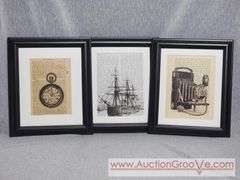 Three Prints. 10 x 12 each. B2