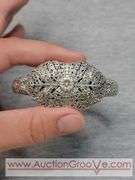 SARDA Sterling Silver Bracelet. Both Sides are bent one side has a small break. 31.4g. JB