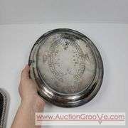 Serving Trays and 2 bowls. F. B. Rogers, L H Vaughan. A