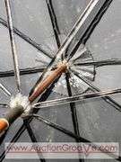 Antique TA Chapman Co. Milwaukee WI Umbrella with Wooden Handle. The tie ripped off. A2
