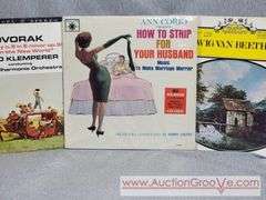 Three Records. Ann Cordio presents how to strip for your husband, Ludwig Van Beethoven, Dvorak Symphony no 9. B2