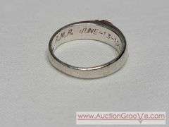 Sterling Silver and 14K Gold Eagle Ring. Size 8 3/4. A3