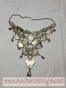 Vintage Bib Necklace. Marked India.  MB