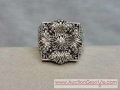 SARDA Sterling Silver Bracelet and Ring Size 9.5. 56g total. JB
