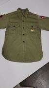BOY SCOUTS OF AMERICA ~ OFFICIAL SHIRT~ National Counsel ~ Sanforized  with patches. MINNEAPOLIS 106 ~ BE PREPARED ~ B.S.A. ~ BOY SCOUTS OF AMERICA ~ Best guess is size Small. Good condition but zoom 
