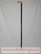 Golden Handle Cane inscribed, "Presented to E. Stanley Employee of National Bag Co. 33". A2
