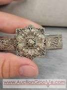 SARDA Sterling Silver Bracelet and Ring Size 9.5. 56g total. JB