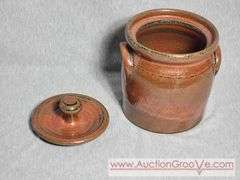 Red Wing Pottery Covered Jar. 6 x 7. B1