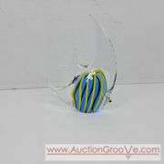 Hand-blown Glass Fish. 5 X 5. A
