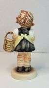 1972 Vintage M.I. Hummel "Sister" figurine, also known as "Girl with Basket" or "Little Sister".  Hummel. 4.5". TMK 4 mark © by Goebel, W. Goebel, W. Germany used up to 1972.