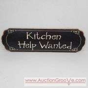 Kitchen Help Wanted. 19 x 6. Sign. T2
