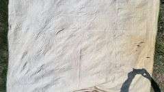 Antique Hand Stitched Quilt 92 X 95". Some damage. Zoom in and see photos to decide.