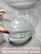 Krosno of Poland. Etched and Cut Crystal Bowl. 7 x 5. A3