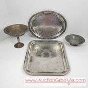 Serving Trays and 2 bowls. F. B. Rogers, L H Vaughan. A