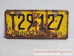 1948 Minnesota License Plate. A4