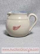 Red Wing Stoneware Pitcher. Ripplin River Daze. Millennium Edition 2002. 5 x 4. B1