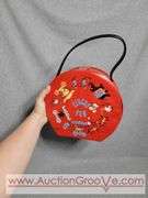 Vintage SPP Vinyl Circus Fun Lunch Box. Rare, Hard to Find. 9 x 3.5 x 8. A2