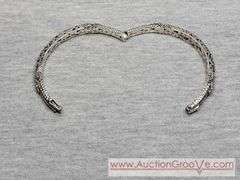 SARDA Sterling Silver Hinged Filigree Bangle Bracelet. 24g. JB