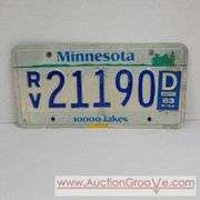 1983 Minnesota License Plates Front and Back. A