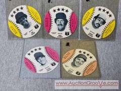 1981 Circle Baseball Cards. Rod Carew, Mike Schmidt, Reggie Jackson, Steve Garvey, Johnny Bench. MLB. MSA. A1