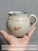 Red Wing Stoneware Pitcher. Ripplin River Daze. Millennium Edition 2002. 5 x 4. B1