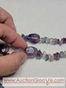 Rainbow Fluorite Dragon Pendant Necklace. 16". MB