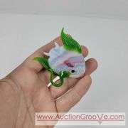 Molded Glass Fish. 2.5 x 2. A