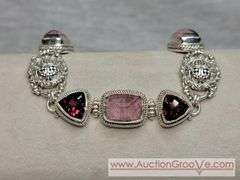 SARDA Sterling Silver Bracelet. Adjustable Length. 7-8". 40g. JB