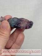 Rainbow Fluorite Dragon Pendant Necklace. 16". MB
