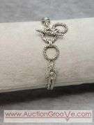 SARDA Sterling Silver Bracelet. Adjustable Length. 8" - 7". 26.5g. JB