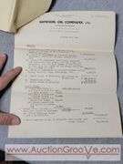 1936 Federal Trade Commission Rules, Policy and Acts, 1919 General Oil Company Shares Paperwork, Woodsonco Kansas Natural Gas Line, 1928 South American Oilfields Inc Share Certificate and 1928 Wall St