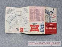 1954 Milwaukee Braves Broadcast Schedule. A1