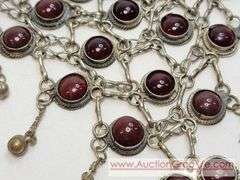 Vintage Bib Necklace. Marked India.  MB