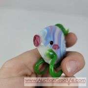 Molded Glass Fish. 2.5 x 2. A