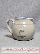 Red Wing Stoneware Pitcher. Ripplin River Daze. Millennium Edition 2002. 5 x 4. B1