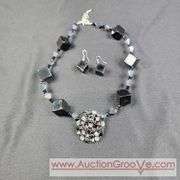 Matching Necklace and Earrings. T5