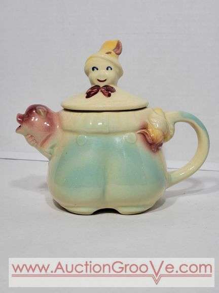 Tom The Piper's Son Tea Pot. Shawnee. Bb