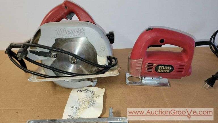 MILWAUKEE Circular Saw and a TOOL SHOP Reciprocating Saw. Milwaukee saw ...