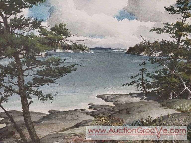Original Water Color Painting. By Wallace E. Brodeur. 29 x 22. LR
