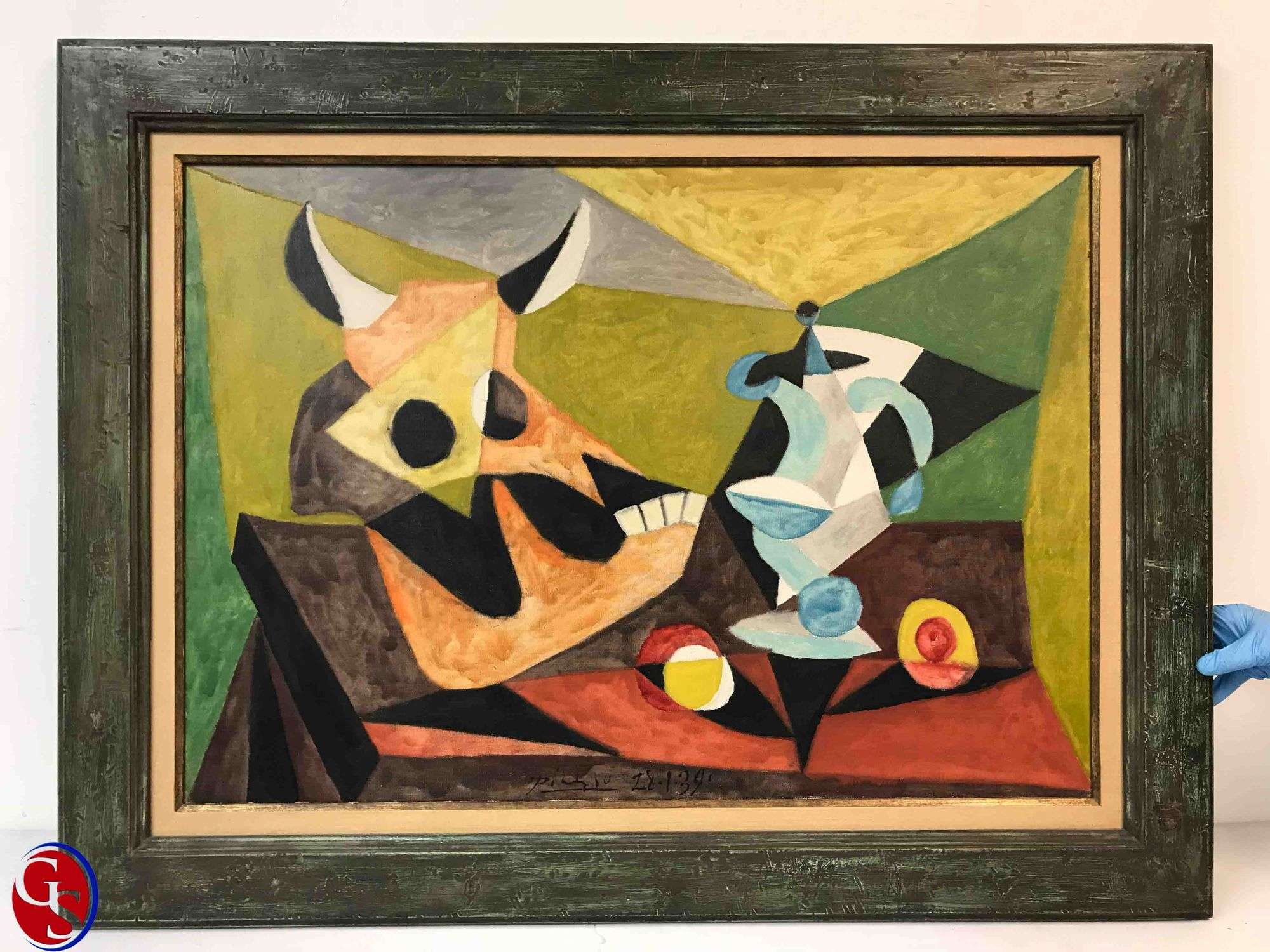 PABLO PICASO ピカソ 色絵 陶板 額装 初心出し(ZE972) ky_tQvZE-YKfAxsuvQS0736_.jpeg