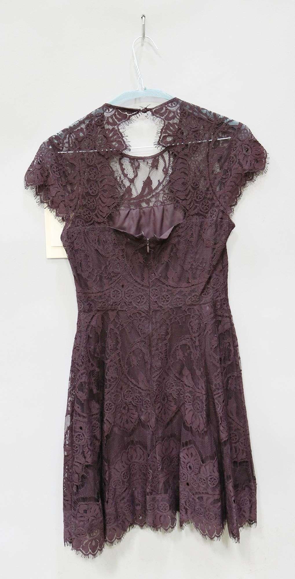 GEORGIE - PURPLE LACE DRESS - Hodgins Halls Auction Group