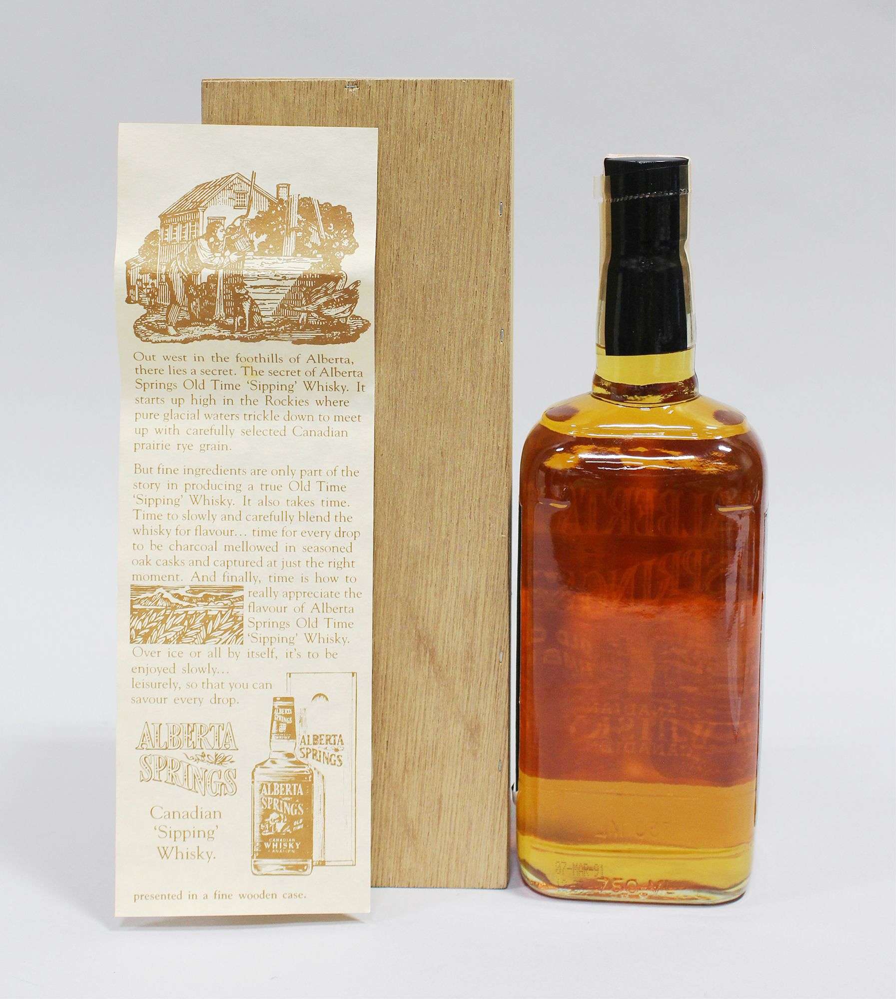 Alberta Springs Old Time Canadian Whisky - Hodgins Halls Auction Group